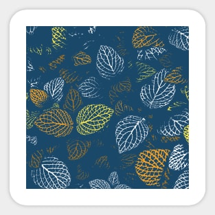 Autumn, Leaves Pattern 4 Sticker